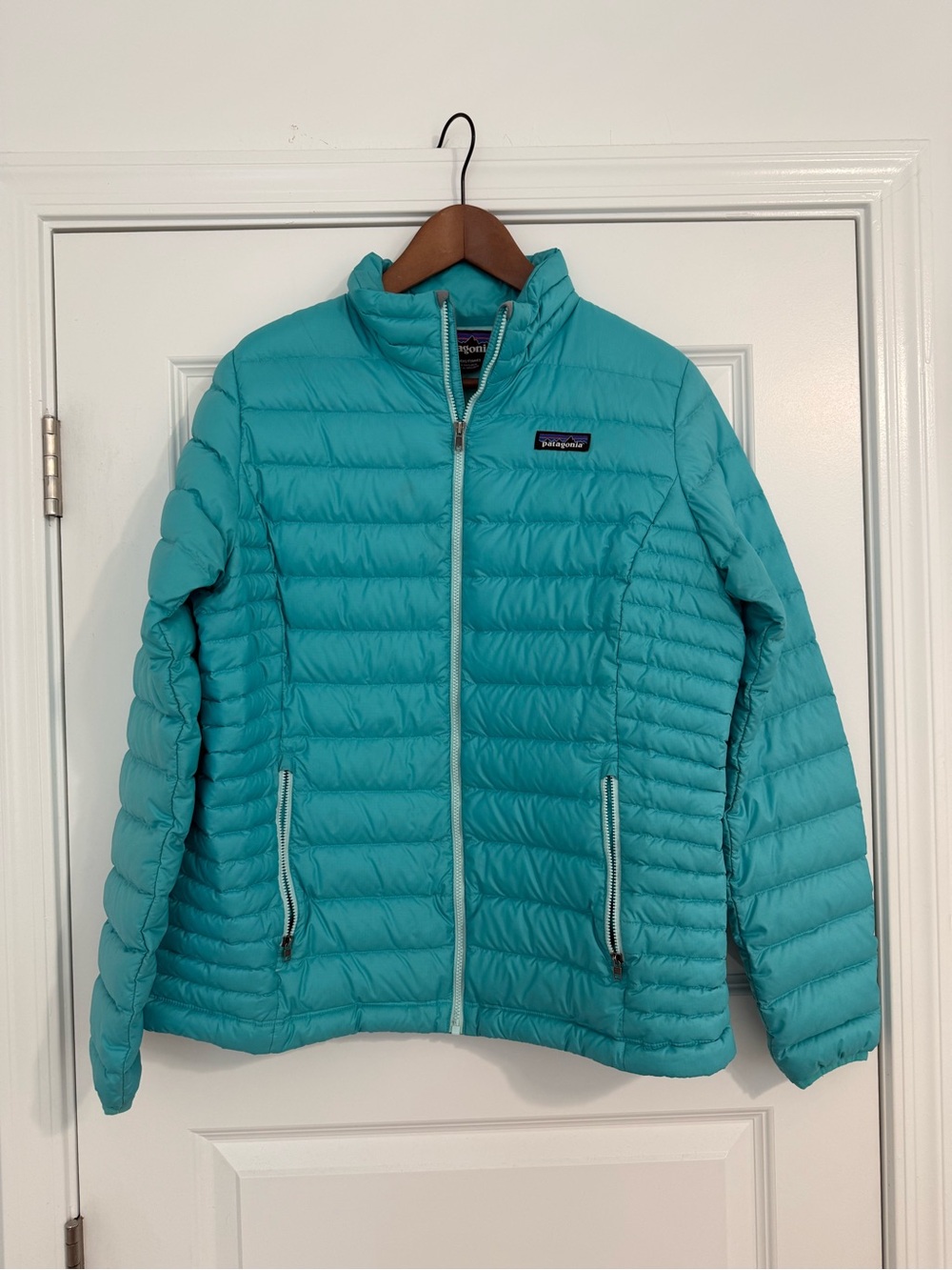 Patagonia Women's Teal Quilted Puffer Jacket